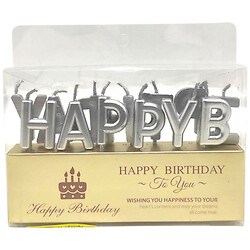 Свечи для торта буквы "Happy Birthday", Color-It