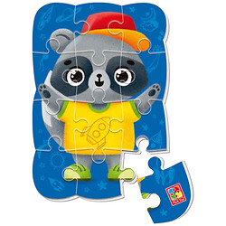 Магнитные макси пазлы "Енот", Vladi Toys