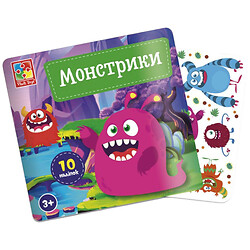 Набор для творчества с наклейками "Монстрики", Vladi Toys