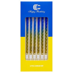 Набор свечей для торта, 6 шт., Color-It