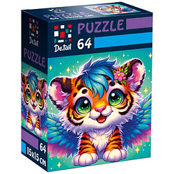 Пазлы "De.tail. Крылатый тигренок", 64 детали, Vladi Toys