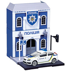 Игровой набор серии "Bburago City: Национальная полиция", отдел, автомобиль 1:43, Bburago