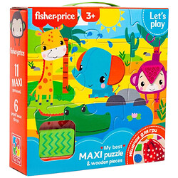 Пазлы "Макси пазлы & деревянные части", Vladi Toys
