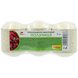 Технопланктон рыбный Fisherman "Клубника", 60 г х 3 шт/пак