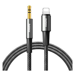 AUX кабель Remax C25 Velocity Apple iPhone SE 2022 / iPhone 14 Pro Max / iPhone 14 Plus / iPhone 14 Pro / iPhone 14 / iPhone 13 Pro / iPhone 13 Mini / iPhone 13 / iPhone 13 Pro Max / iPhone 12 Mini / iPhone 12 Pro Max, Lightning, 3,5 мм., 1.2 м., Чорний