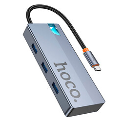 USB Hub Hoco HB50 Wow, Сірий