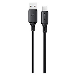 USB кабель AceFast C17-04, Type-C, 1.2 м., Чорний