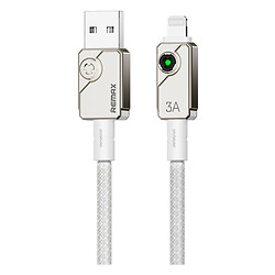 USB кабель Remax C32 Swift FC Apple iPhone SE 2022 / iPhone 14 Pro Max / iPhone 14 Plus / iPhone 14 Pro / iPhone 14 / iPhone 13 Pro / iPhone 13 Mini / iPhone 13 / iPhone 13 Pro Max / iPhone 12 Mini / iPhone 12 Pro Max, Lightning, 1.2 м., Білий