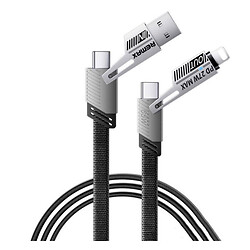 USB кабель Remax RC-C189, Type-C, Lightning, 1.0 м., Черный