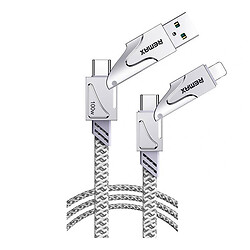 USB кабель Remax RC-C119 Zous Apple iPhone SE 2022 / iPhone 14 Pro Max / iPhone 14 Plus / iPhone 14 Pro / iPhone 14 / iPhone 13 Pro / iPhone 13 Mini / iPhone 13 / iPhone 13 Pro Max / iPhone 12 Mini / iPhone 12 Pro Max, Type-C, Lightning, 1.2 м., Білий