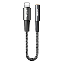 Адаптер Remax C22 Velocity Apple iPhone SE 2022 / iPhone 14 Pro Max / iPhone 14 Plus / iPhone 14 Pro / iPhone 14 / iPhone 13 Pro / iPhone 13 Mini / iPhone 13 / iPhone 13 Pro Max / iPhone 12 Mini / iPhone 12 Pro Max, Lightning, 3,5 мм., 0.15 м., Чорний
