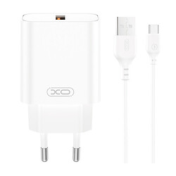 СЗУ XO CE33, З кабелем, Type-C, Білий