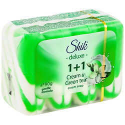 Набор крем-мыла туалетного Shik Deluxe 1+1 "Зеленый чай", 90 г