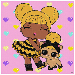 Картина по номерам "L.O.L. Surprise! TroopSurprise Queen Bee With Queen Pup", 40х40 см, Ідейка