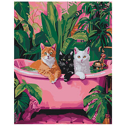 Картина по номерам "Котики в ванной", 40х50 см, Art Craft
