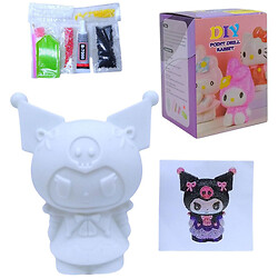 Набір для творчості "DIY: аніме Kuromi", Фігурка з алмазною мозаїкою, 10 см, Mic