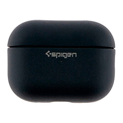 Чохол (накладка) Apple AirPods 4, Spigen Leather Armor, Чорний