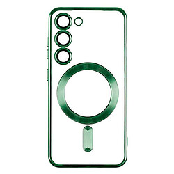 Чехол (накладка) Samsung Galaxy S25 Plus, Metallic Full Camera, MagSafe, Зеленый