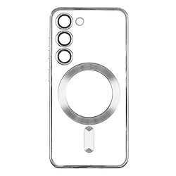 Чехол (накладка) Samsung Galaxy S25 Plus, Metallic Full Camera, MagSafe, Серебряный