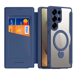 Чехол (книжка) Samsung Galaxy S25 Ultra, Dux Ducis Skin X Pro, MagSafe, Синий