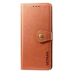 Чехол (книжка) Xiaomi Redmi 10C, GETMAN Gallant, Коричневый