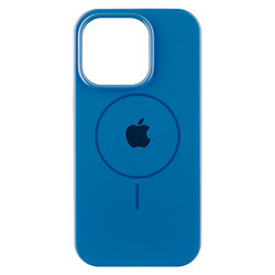 Чохол (накладка) Apple iPhone 14, Air Beats Logo, Denim Blue, MagSafe, Синій