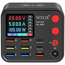 Зарядна станція Wylie WL-205D, Чорний
