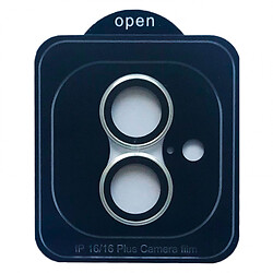 Защитное стекло камеры Apple iPhone 16 / iPhone 16 Plus, Camera Metal, Серебряный