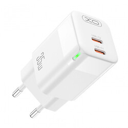 СЗУ XO CE07EU, С кабелем, Type-C, Белый