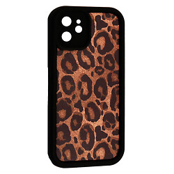 Чехол (накладка) Apple iPhone 12, Leopard, Черный
