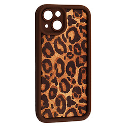 Чохол (накладка) Apple iPhone 15, Leopard, Brown 1, Коричневий