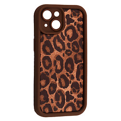 Чохол (накладка) Apple iPhone 15, Leopard, Brown 4, Коричневий
