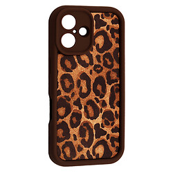 Чохол (накладка) Apple iPhone 16, Leopard, Brown 1, Коричневий