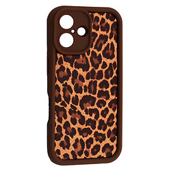 Чохол (накладка) Apple iPhone 16, Leopard, Brown 2, Коричневий