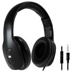 Наушники Crown CMH-209T, С микрофоном, Черный