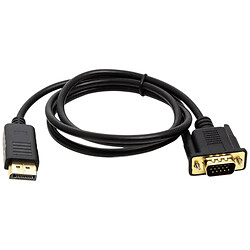 Кабель PowerPlant CA911882, DisplayPort, VGA, 1.0 м., Чорний