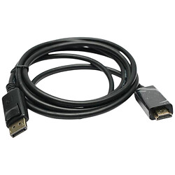Кабель PowerPlant KD00AS1237, DisplayPort, HDMI, 1.8 м., Черный
