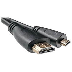 Кабель PowerPlant KD00AS1241, MicroHDMI, HDMI, 0.5 м., Черный