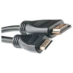 Кабель PowerPlant KD00AS1246, Mini HDMI, HDMI, 5.0 м., Чорний