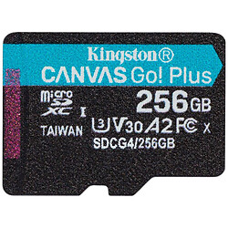 Карта пам'яті Kingston Canvas Go! Plus MicroSDXC UHS-I/U3, 256 Гб.