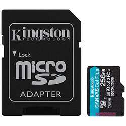 Карта пам'яті Kingston Canvas Go! Plus MicroSDXC UHS-I/U3, 256 Гб.