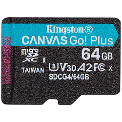 Карта памяти Kingston Canvas Go! Plus MicroSDXC UHS-I/U3, 64 Гб.