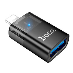Адаптер Hoco UA36 Apple iPhone SE 2022 / iPhone 14 Pro Max / iPhone 14 Plus / iPhone 14 Pro / iPhone 14 / iPhone 13 Pro / iPhone 13 Mini / iPhone 13 / iPhone 13 Pro Max / iPhone 12 Mini / iPhone 12 Pro Max / iPhone 12 Pro, Lightning, USB, Чорний
