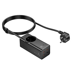 Сетевой удлинитель Hoco NS9, 2.0 м., Черный