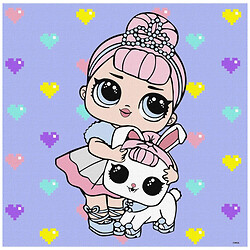 Картина по номерам "L.O.L. Surprise! TroopSurprise Crystal Queen With Crystal Bunny", 40х40 см, Ідейка