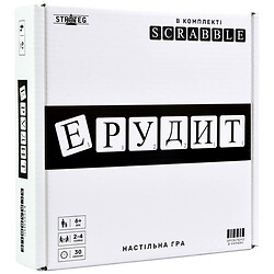 Настільна гра "Ерудит", чорно-білий, укр, Strateg
