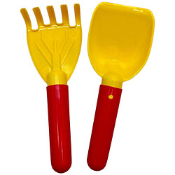 Песочный набор "Лопатка и грабли", желтая., Tigres