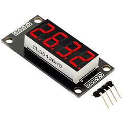 LED-индикатор 4-разрядный 0.36" TM1637 красный