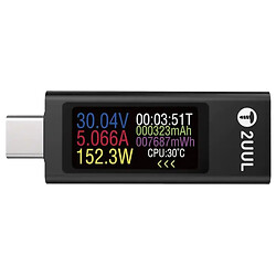 Тестер напруги та струму USB-зарядки 2UUL PW21