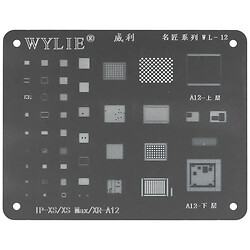 Трафарет BGA Wylie WL-12 Apple iPhone XR / iPhone XS / iPhone XS Max